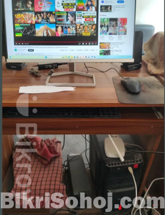 Hp monitor core i5 10th with 4gb graphics